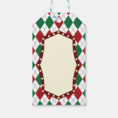 Weihnachts-Raute Geschenkanhänger (Rückseite)