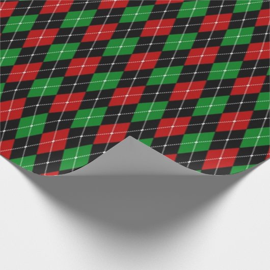 Weihnachts-Raute Geschenkpapier (Ecke)