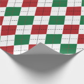 Weihnachts-Raute Geschenkpapier (Ecke)