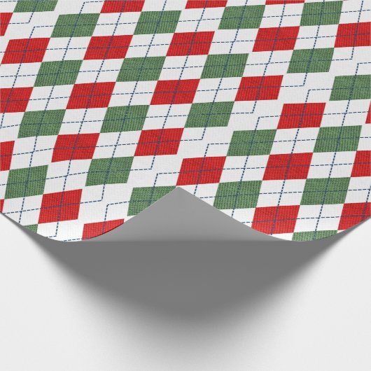 Weihnachts-Raute Geschenkpapier (Ecke)