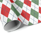 Weihnachts-Raute Geschenkpapier (Rolleneckpunkt)