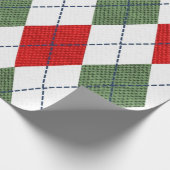 Weihnachts-Raute in Ferienfarben Geschenkpapier (Ecke)