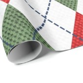 Weihnachts-Raute in Ferienfarben Geschenkpapier (Rolleneckpunkt)