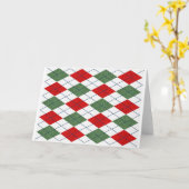 Weihnachts-Raute Karte (Gelbe Blume)