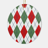Weihnachts-Raute Keramik Ornament (Links)