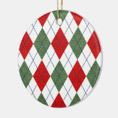 Weihnachts-Raute Keramik Ornament (Links)