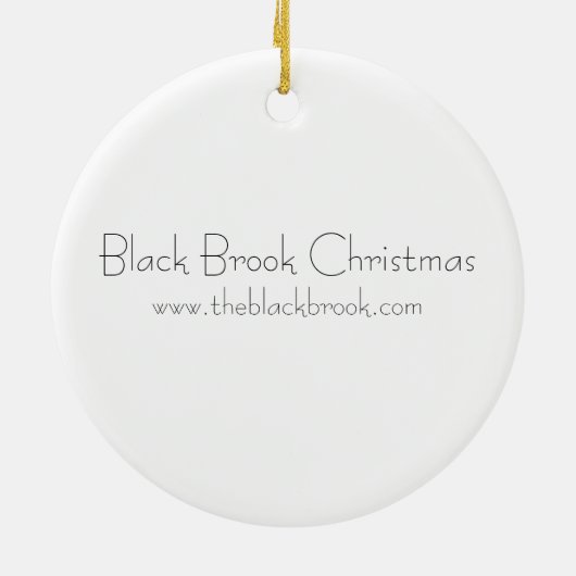 Weihnachts-Raute Keramik Ornament (Hinten)