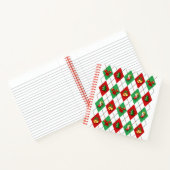 Weihnachts-Raute Niedlich Retro-Journal / Notebook Notizblock (Innenseite)