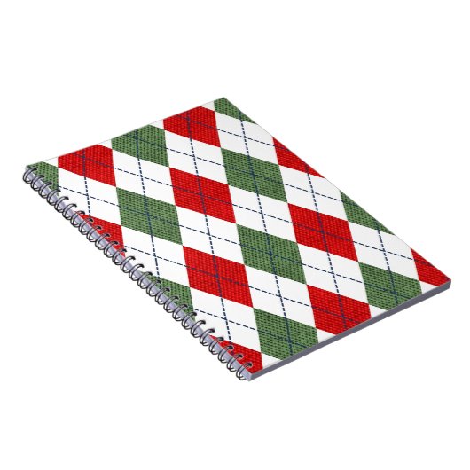 Weihnachts-Raute Notizblock (Rechte Seite)