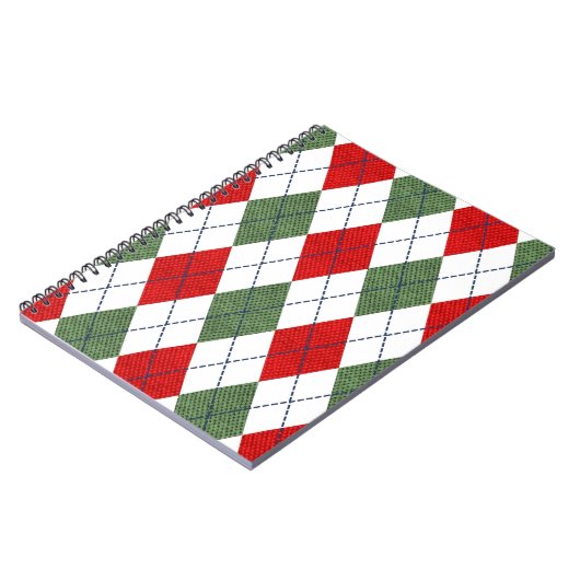 Weihnachts-Raute Notizblock (Linke Seite)