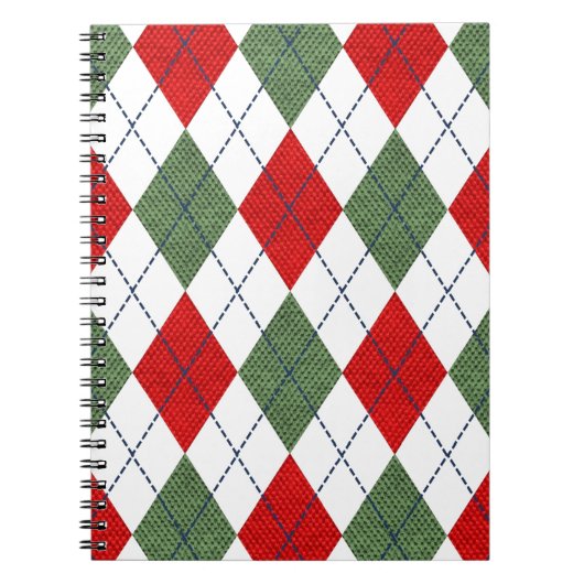 Weihnachts-Raute Notizblock (Vorderseite)