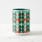 Weihnachts-Raute - Retro-Tasse Tasse (Zentrum)