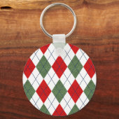 Weihnachts-Raute Schlüsselanhänger (Vorderseite)