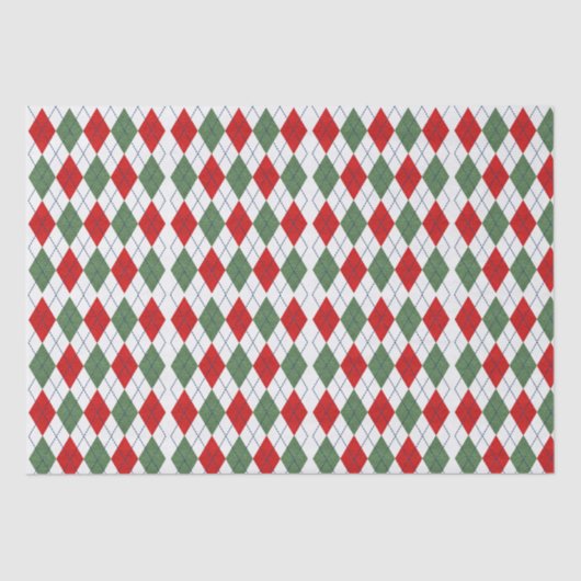 Weihnachts-Raute Seidenpapier (Vorderseite)