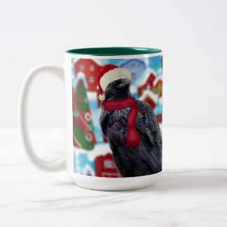 Weihnachts-Raven ganz aus Coffee Tasse