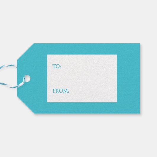 Weihnachts-Reba der Kuh Geschenkanhänger (Rückseite Horizontal)