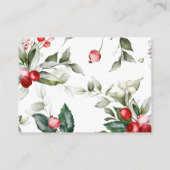 Weihnachts Red Berries Greenerbook for Baby Card Begleitkarte (Rückseite)