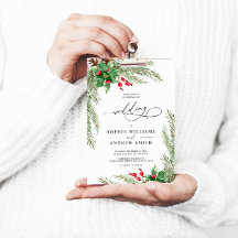 Weihnachts Red Berries Hochzeit