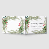 Weihnachts Red Berries Hochzeit Gästebuch (Voll)