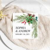 Weihnachts Red Berries Wedkins Serviette