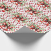 Weihnachts-Red Bows-Wrapper Geschenkpapier (Ecke)