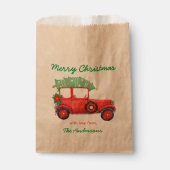 Weihnachts Red Car Holiday Favor Taschen Geschenktütchen (Vorderseite)