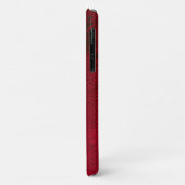 Weihnachts Red Gold Black Winter Wedding Monogram Case-Mate iPhone Hülle (Hinten/Links)