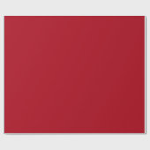 Weihnachts Red Matte Wrapping Paper Geschenkpapier (Flach)