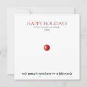 Weihnachts-Red-Nosed-Reindeer-Funny-Business-Logo (Vorderseite)