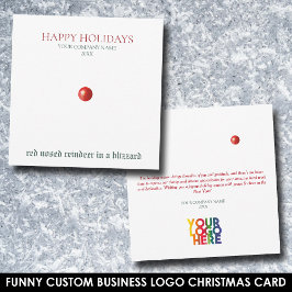 Weihnachts-Red-Nosed-Reindeer-Funny-Business-Logo