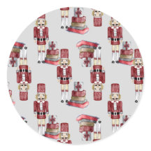 Weihnachts Red Nutcracker Packages Wasserfarbe