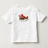 Weihnachts Red Panda Kleinkind T - Shirt individue (Vorderseite)