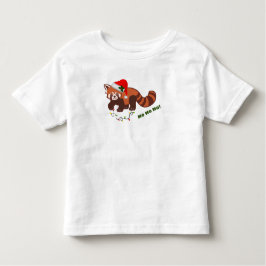 Weihnachts Red Panda Kleinkind T - Shirt individue