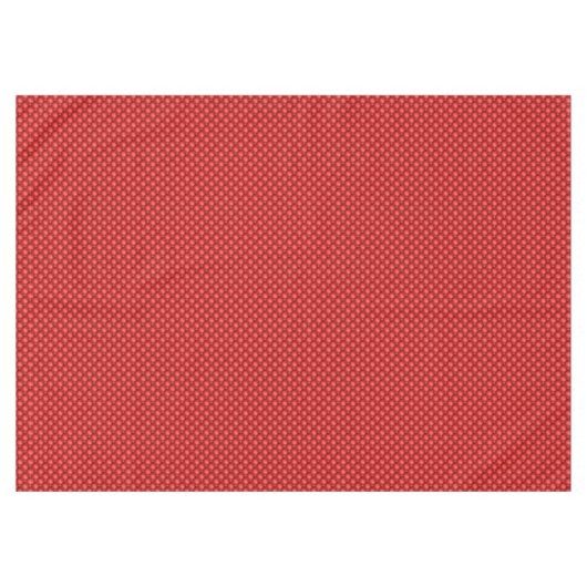 Weihnachts Red Puffy gequilt Tischdecke (Vorderseite (Horizontal))