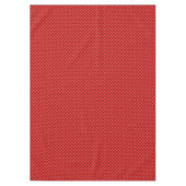 Weihnachts Red Puffy gequilt Tischdecke (Vorderseite)