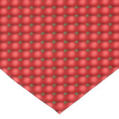 Weihnachts Red Puffy gequilt Tischdecke (Schrägansicht)