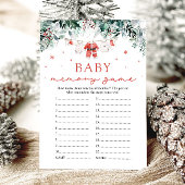 Weihnachts Red Santa Baby Dusche Baby Memory Game Einladung