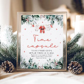 Weihnachts Red Santa Baby Duschzeit Kapseluntersch Poster