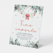 Weihnachts Red Santa Baby Duschzeit Kapseluntersch Sockelschild (Vorderseite)