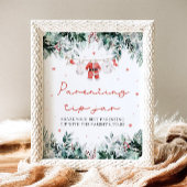 Weihnachts Red Santa Baby Parentation Tip Jar Spie Poster