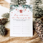 Weihnachts Red Santa Baby wie alt war Mama Game Einladung