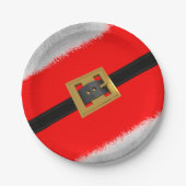 Weihnachts Red Santa Party Paper Teller (Vorderseite)