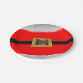 Weihnachts Red Santa Party Paper Teller (Schrägansicht)