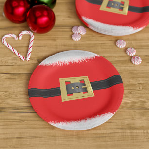 Weihnachts Red Santa Party Paper Teller
