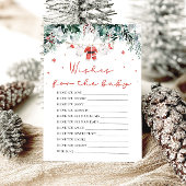 Weihnachts Red Santa wünscht sich ein Baby Advisor Einladung