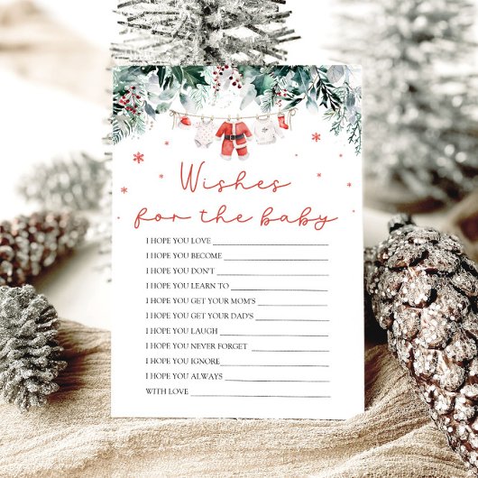 Weihnachts Red Santa wünscht sich ein Baby Advisor Einladung