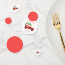 Weihnachts Red Truck Car Urlaub