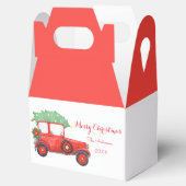 Weihnachts Red Truck Holiday White Geschenkschachtel (Geöffnet)