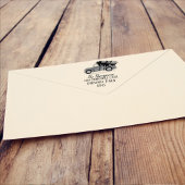 Weihnachts-Red-Truck-Rücksendeadresse Personalisie Permastempel