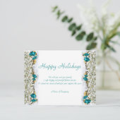 Weihnachts-Redewendungen und Weihnachten Firmendan Postkarte (Stehend Vorderseite)